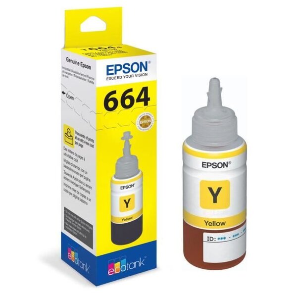 Bouteille d'encre epson ecotank t6644 - 70ml jaune