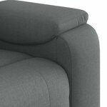 vidaXL Fauteuil de massage inclinable Gris foncé Tissu