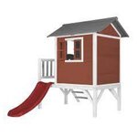 Maisonnette Scandinavian rouge - Toboggan rouge