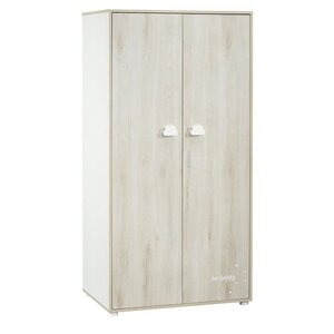 Armoire Chambre Bébé Smile hêtre Cendré 2 Portes