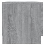 vidaXL Meuble TV Sonoma gris 80x35x36 5 cm Bois d'ingénierie