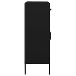 vidaXL Armoire de rangement Noir 80x35x101 5 cm Acier
