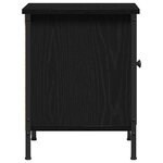 vidaXL Meuble TV Chêne noir 60 x 35 x 45 cm Bois d'ingénierie