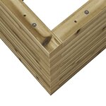 vidaXL Jardinière 70x70x46 cm bois de pin imprégné