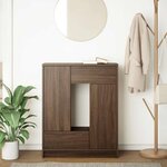 vidaXL Buffet avec tiroirs et portes chêne marron 73x31x90 cm