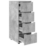 vidaXL Armoire de rangement Gris béton 40 x 48 x 105 cm