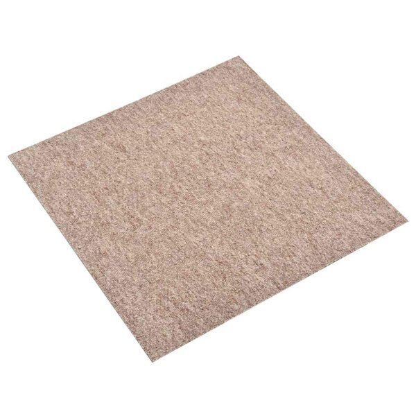 vidaXL Tapis 20 Pièces Beige 50 x 50 cm 100  Polypropylène