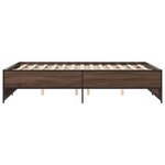 vidaXL Cadre de lit sans matelas chêne marron 120x190 cm