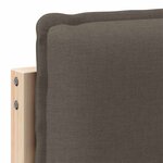 vidaXL Tête de lit capitonnée Gris Naturel et Clair 200 cm Pin massif