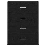 vidaXL Buffet avec tiroir Chêne noir 60 x 31 x 84 cm Bois d'ingénierie