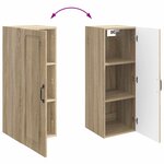 vidaXL Armoire Murale 33 x 34 5 x 90 cm Bois d'ingénierie Chêne Sonoma