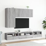 vidaXL Meubles TV muraux 2Pièces sonoma gris 60x30x30cm bois d'ingénierie