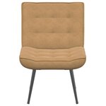 vidaXL Chaise de relaxation marron 64x74x84 cm velours