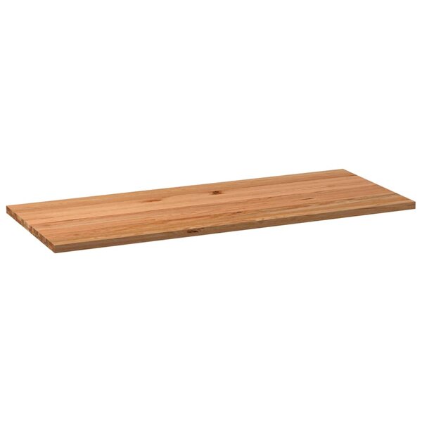 vidaXL Dessus de table marron clair bois chêne massif rectangulaire