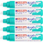 Marqueur acrylique large 5000 turquoise opulent 5-10 mm x 5 EDDING