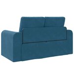 vidaXL Canapé-Lit Bleu 148 x 71 x 83 cm Velours