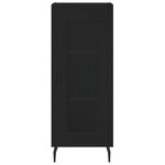 vidaXL Buffet Noir 34 5x34x90 cm Bois d'ingénierie