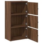 vidaXL Bibliothèque chêne marron 40x24x77 cm bois d'ingénierie
