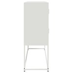 vidaXL Buffet blanc 100 5x39x107 cm acier