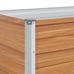 vidaXL Jardinière surélevée Marron Clair 160 x 40 x 77 cm