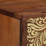 vidaXL Armoire murale de salle de bain marron miel 38 x 33 x 48 cm