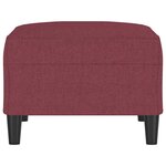 vidaXL Repose-pied Rouge bordeaux 70x55x41 cm Tissu