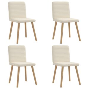 vidaXL Chaises à manger lot de 4 Lin