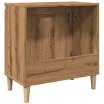 vidaXL Armoire d'évier chêne artisanal 58x33x60 cm bois d'ingénierie
