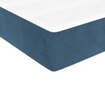 vidaXL Matelas à ressorts ensachés pour enfants fermeté moyenne bleu 80x160 cm velours