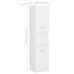 vidaXL Ensemble de meubles de salle de bain Blanc Aggloméré