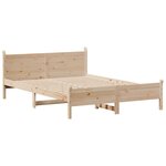 vidaXL Cadre de lit sans matelas 140x200 cm bois massif de pin