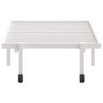 vidaXL Cadre de lit pliable sans matelas blanc 80x200 cm acier