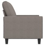 vidaXL Canapé à 2 places Taupe 120 cm Tissu