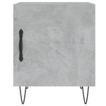 vidaXL Tables de chevet 2 Pièces gris béton 40x40x50 cm bois d’ingénierie