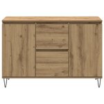 vidaXL Buffet chêne artisanal 101 5x35x70 cm bois d'ingénierie