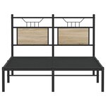 vidaXL Cadre de lit sans matelas chêne sonoma 120x190 cm