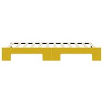 vidaXL Lit de jour avec lit gigogne jaune 80x200 cm velours