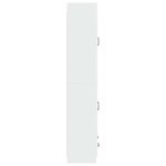 vidaXL Ensemble de Meubles 2 Pièces Blanc brillant Bois d'ingénierie