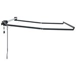 vidaXL Cadre de store rétractable électrique Anthracite 3 5 x 2 5 m