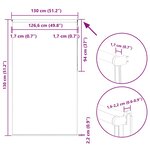 vidaXL Store enrouleur occultant largeur du tissu 126 6 cm polyester