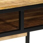 vidaXL Bureau 80x50x75 cm Bois Massif Manguier Brut