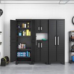 Keter Armoire de rangement haute Detroit Noir