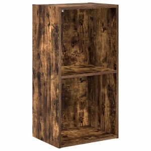 vidaXL Bibliothèque chêne fumé 40x30x77 cm bois d'ingénierie