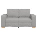 vidaXL Canapé 2 places Gris nuage 120 cm Tissu