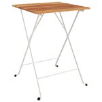 vidaXL Ensemble de bistro pliable 3 Pièces Bois d'acacia solide et acier