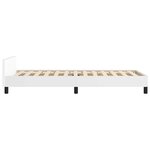 vidaXL Cadre de lit avec tête de lit sans matelas blanc 80x200 cm