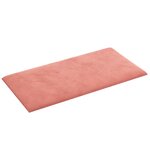 vidaXL Tête de lit murale 12 Pièces Rose Velours