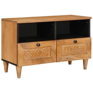 vidaXL Meuble TV Marron clair 70 x 33 x 46 cm bois de manguier massif