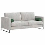 vidaXL Coussins d'accent 2 Pièces Vert foncé Ø 15 x 40 cm