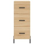 vidaXL Buffet haut Chêne sonoma 34 5x34x180 cm Bois d'ingénierie